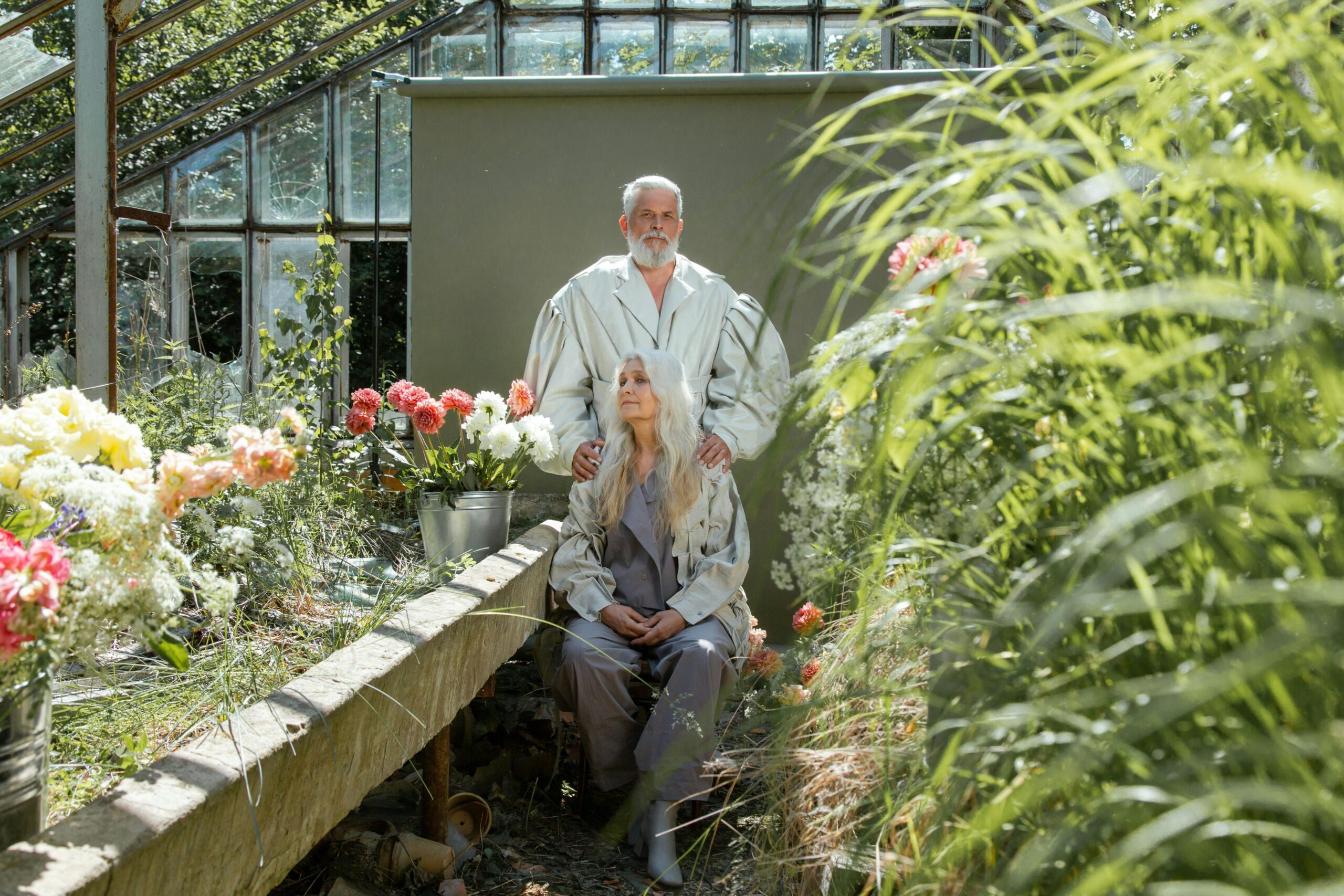 a couple with garden